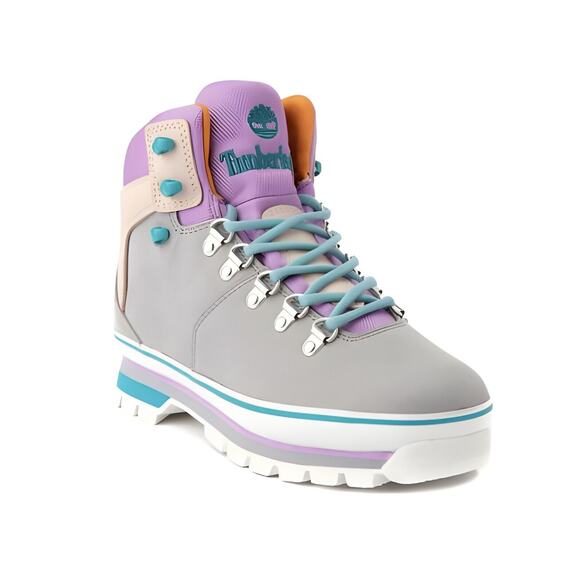 TIMBERLAND WOMEN'S EURO HIKER WP a412w HIKER MEDIUM GRAY NUBUCK SIZE 6 - Picture 1 of 7